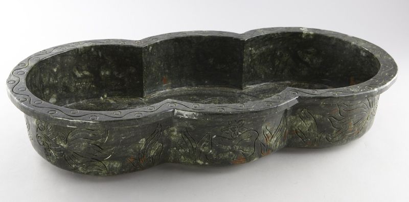 Large Chinese carved hard stone