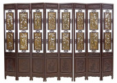 LARGE CHINESE CARVED HARDWOOD