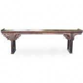 LARGE CHINESE CARVED WOOD ALTA
