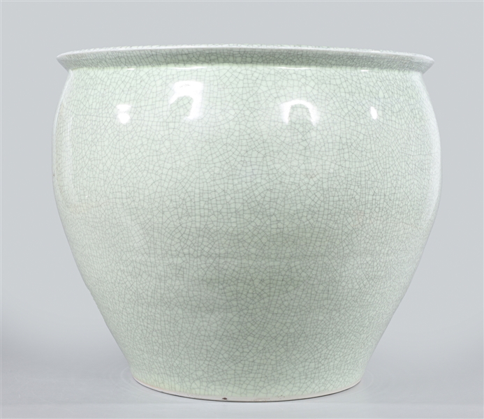 Large Chinese celadon crackle