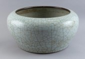 LARGE CHINESE CELADON CRACKLEW