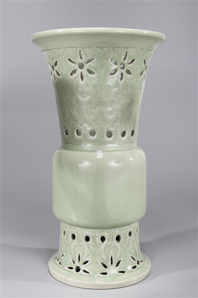Large Chinese celadon glazed