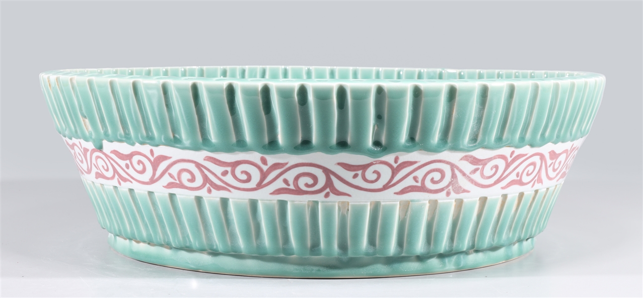Large Chinese celadon glazed
