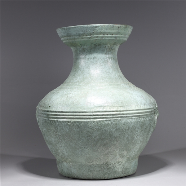 Large Chinese celadon glazed vase