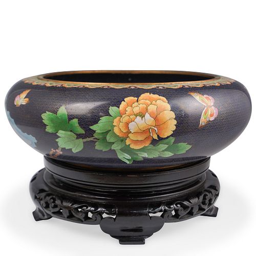 LARGE CHINESE CLOISONNE