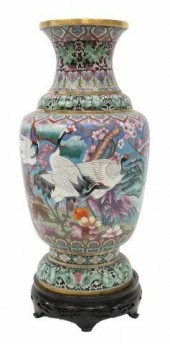 LARGE CHINESE CLOISONNE ENAMEL