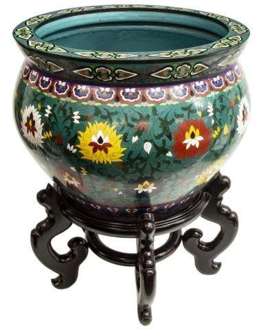 LARGE CHINESE CLOISONNE ENAMEL