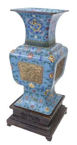 LARGE CHINESE CLOISONNE ENAMEL