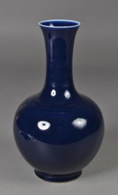 Large Chinese Dark Blue Bulbou