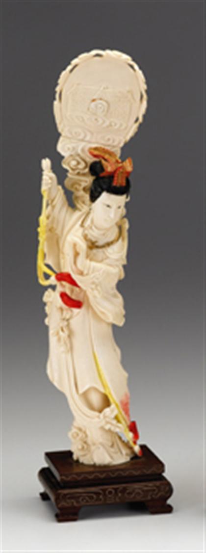 Large Chinese elephant ivory and