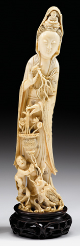 Large Chinese elephant ivory