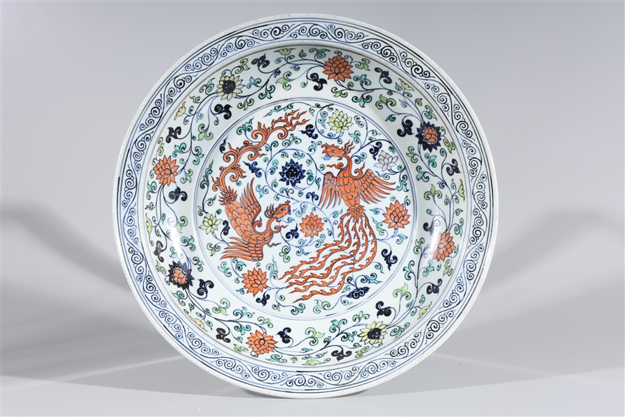 Large Chinese enameled porcelain
