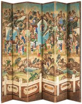 LARGE CHINESE EXPORT PAINTED F