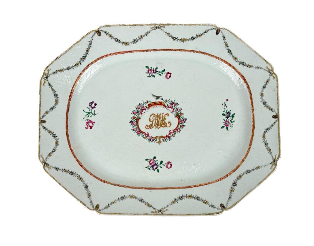 LARGE CHINESE EXPORT PORCELAIN