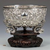 LARGE CHINESE EXPORT SILVER DR