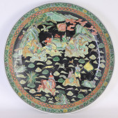 LARGE CHINESE FAMILLE NOIR POR