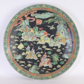 LARGE CHINESE FAMILLE NOIR POR