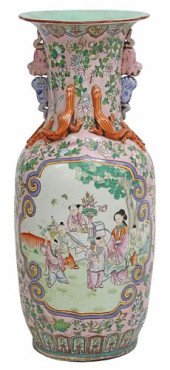 LARGE CHINESE FAMILLE ROSE BAL