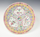 LARGE CHINESE FAMILLE ROSE CHA