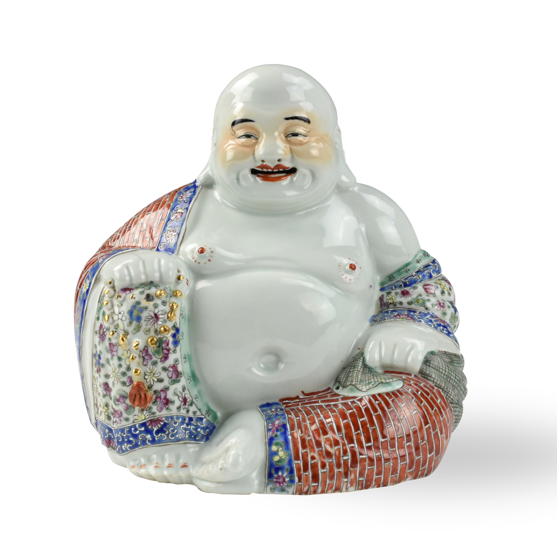 LARGE CHINESE FAMILLE ROSE FIGURE