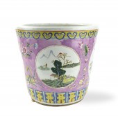 LARGE CHINESE FAMILLE ROSE FLO
