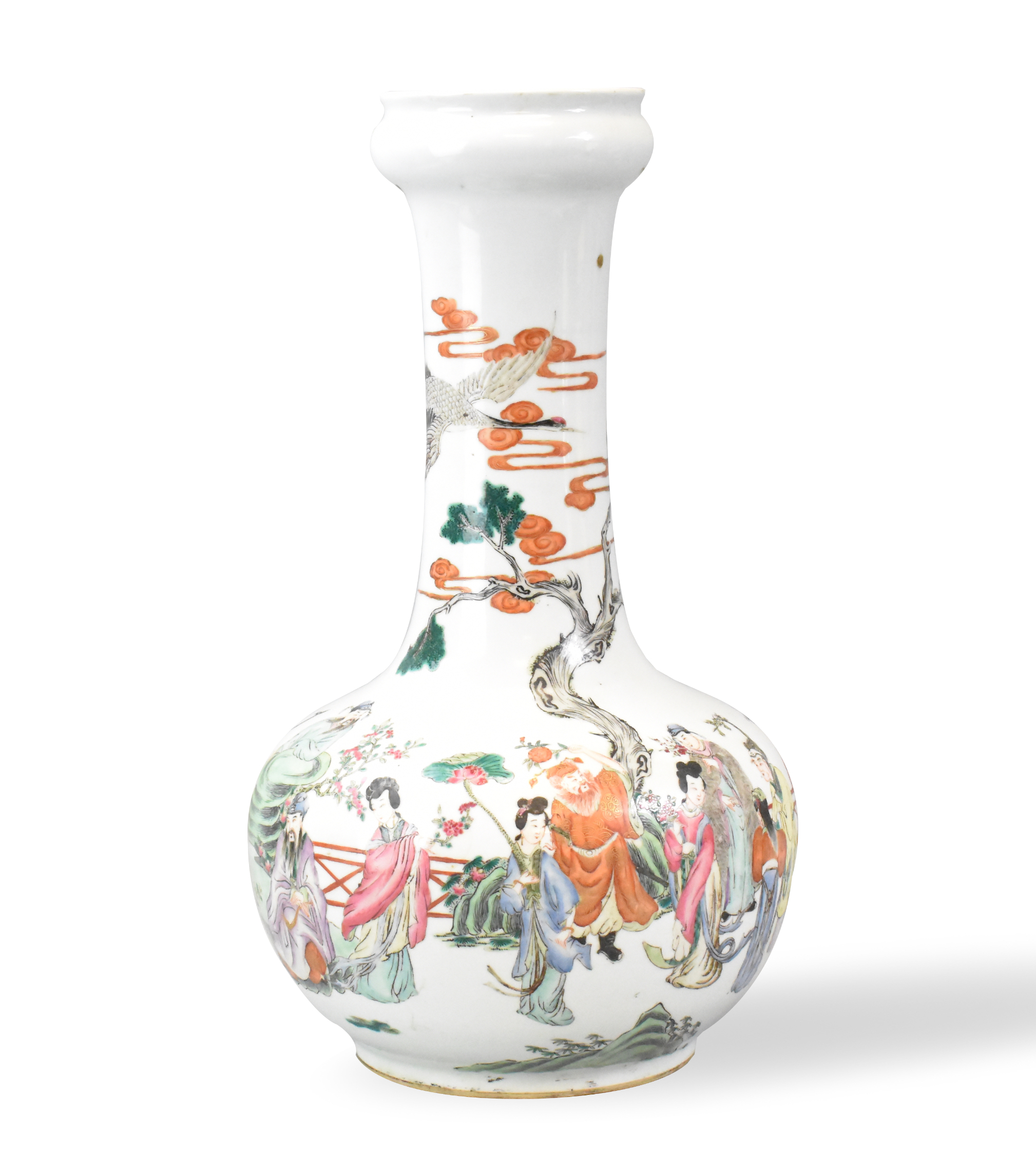 LARGE CHINESE FAMILLE ROSE VASE