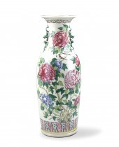 LARGE CHINESE FAMILLE ROSE VAS