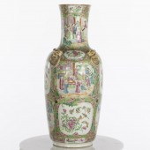 LARGE CHINESE FAMILLE ROSE VAS