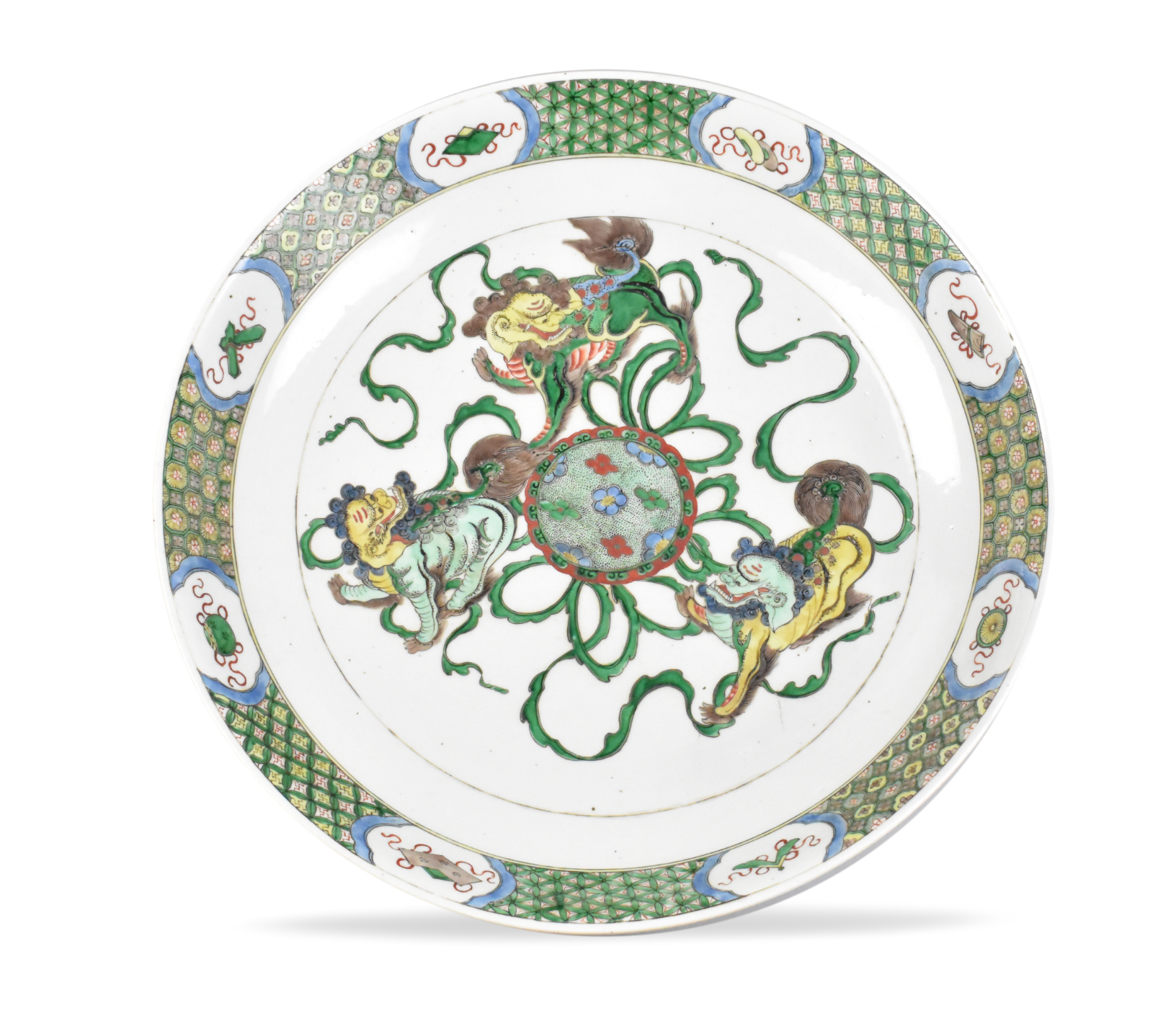 LARGE CHINESE FAMILLE VERTE FOO