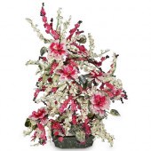 LARGE CHINESE FAUX JADE TREEDE