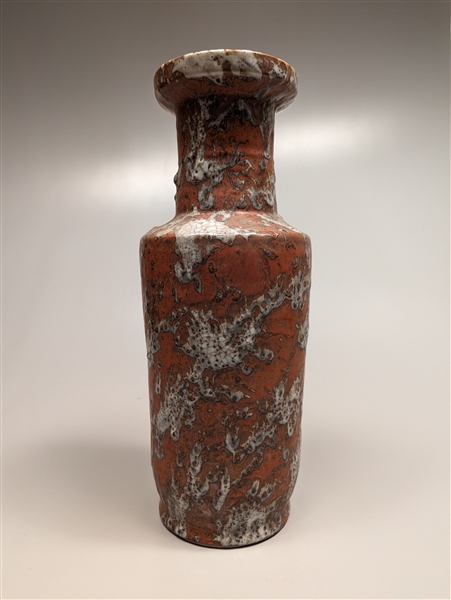 Large Chinese faux marble-glazed