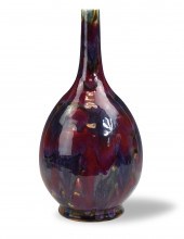 LARGE CHINESE FLAMBE GLAZED MA