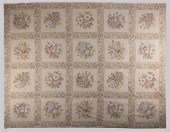 LARGE CHINESE FLORAL NEEDLEPOI