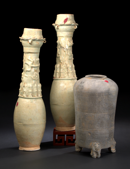 Large Chinese Footed Model of a