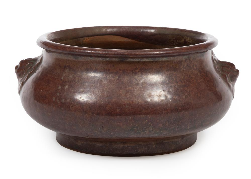 LARGE CHINESE GLAZED POTTERY