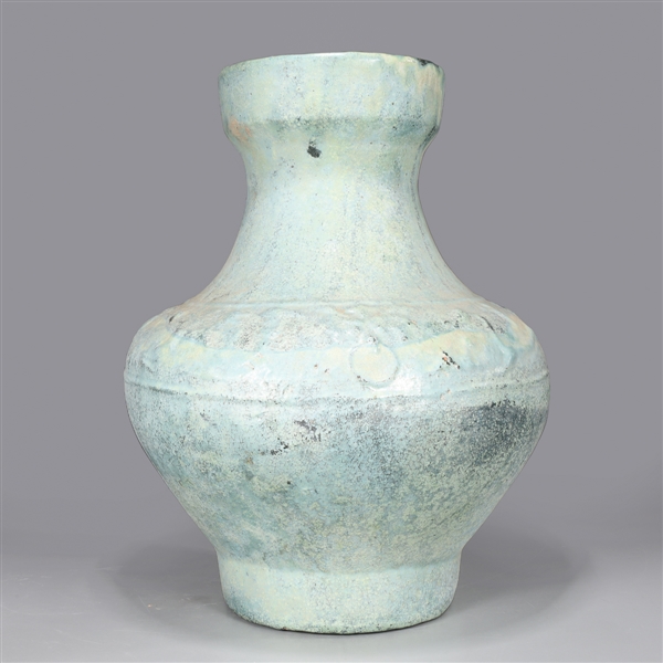 Large Chinese green glazed