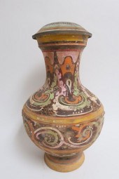LARGE CHINESE HAN TERRACOTTA H
