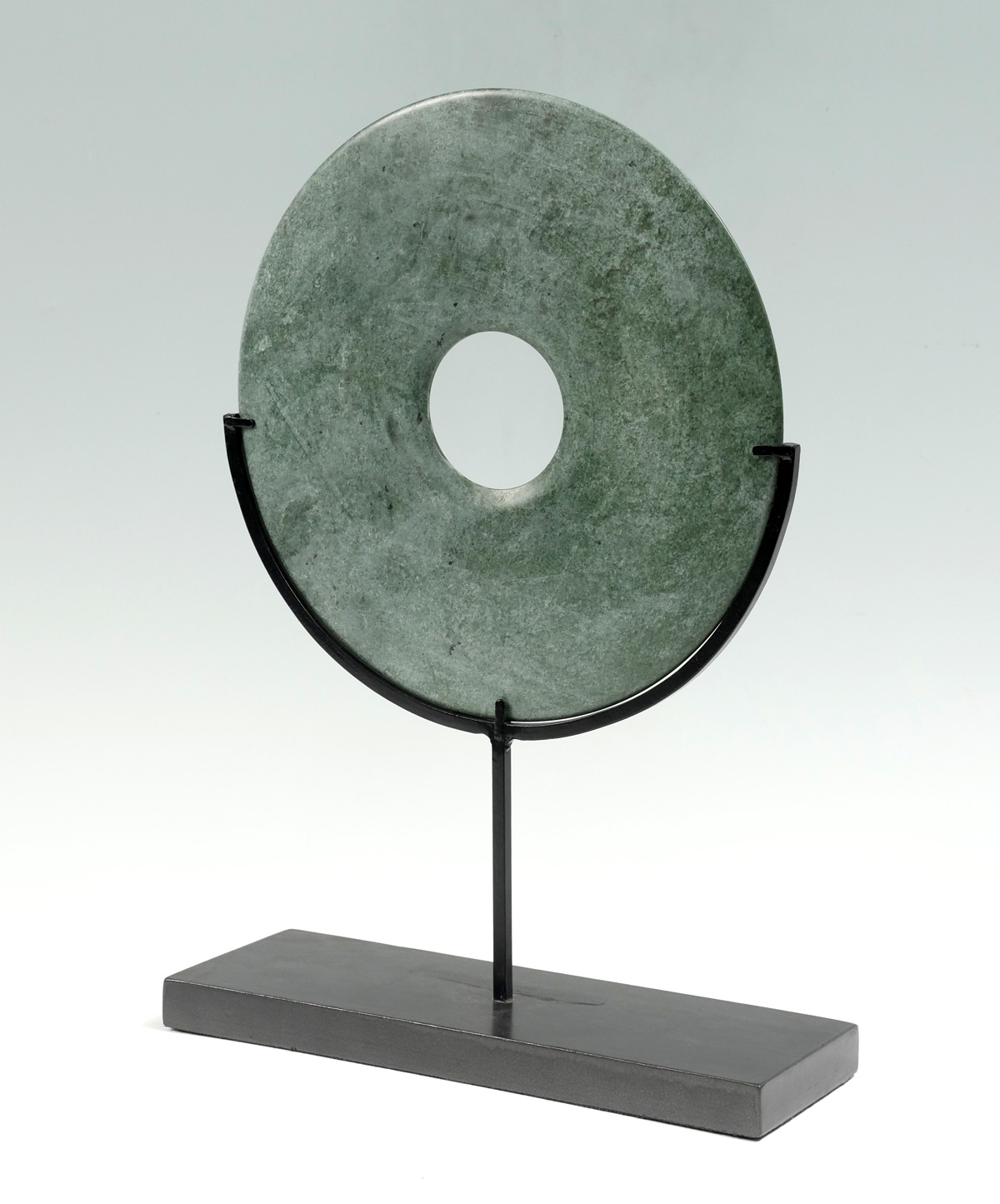 LARGE CHINESE HARDSTONE BI DISK