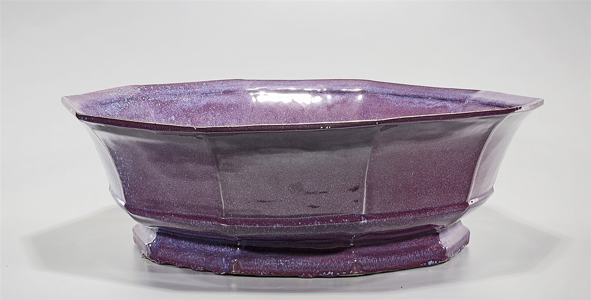 Large Chinese jun-type glazed