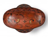 LARGE CHINESE LACQUERED WINE C