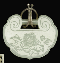 Large Chinese light celadon jade