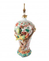 LARGE CHINESE MEIPING VASE W/