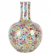 LARGE CHINESE MILLEFLEUR PORCE
