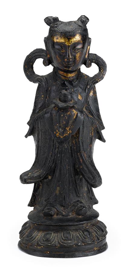 Large Chinese Ming partially gilt