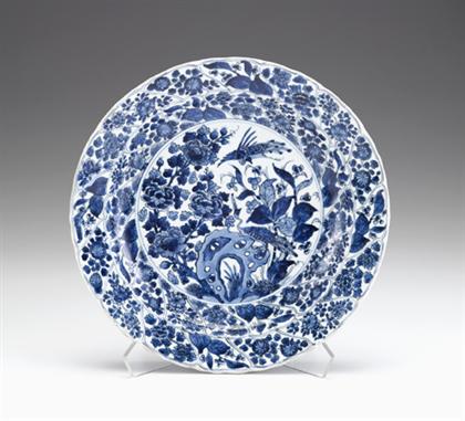 Large Chinese molded blue