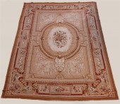 LARGE CHINESE NEEDLEPOINT AUBU