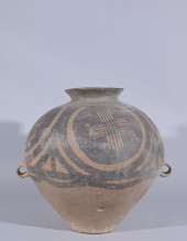 LARGE CHINESE NEOLITHIC PAINTE