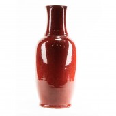 LARGE CHINESE OXBLOOD GLAZE VA