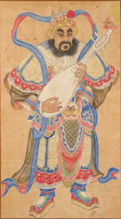LARGE CHINESE PAINTING OF MUSI