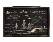 LARGE CHINESE PANEL INLAID W/